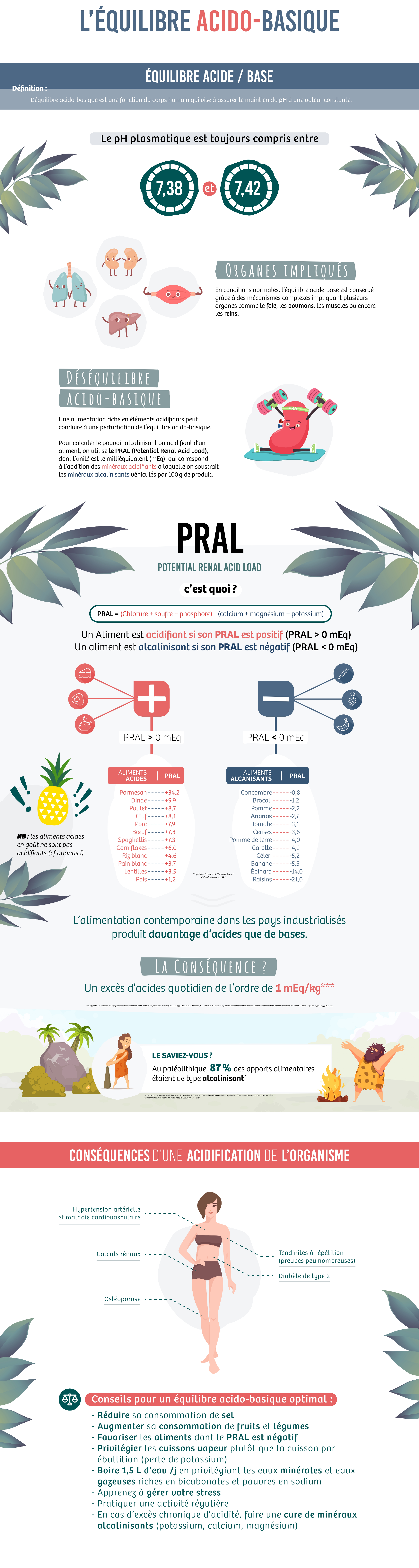 Infographie - Equilibre acido-basique - Ponroy